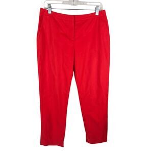 Susina Red Business Casual Chino Women's Dress Pants 8